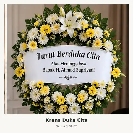 Krans Bunga Duka Kelapa Dua Tangerang